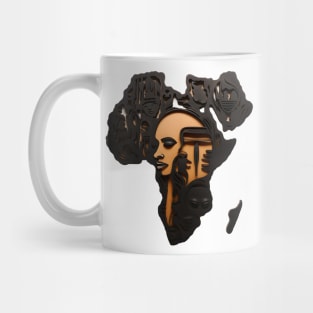 Africa Map Art Mug